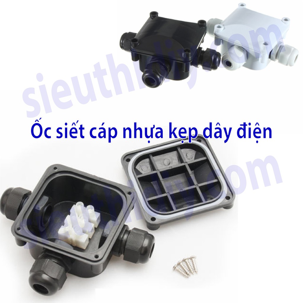 Ốc siết cáp giữ dây điện, khóa cáp - kẹp cáp điện chống nước