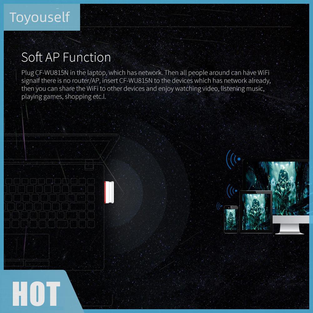 USB Thu Wifi Mini Comfast CF-WU815N 150mbps không cần đĩa cài [ Phương Thu Official ] | BigBuy360 - bigbuy360.vn