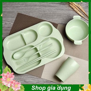 {Giá rẻ nhất} KHAY CƠM LÚA MẠCH CHO BÉ .A0215{SP yêu thích}