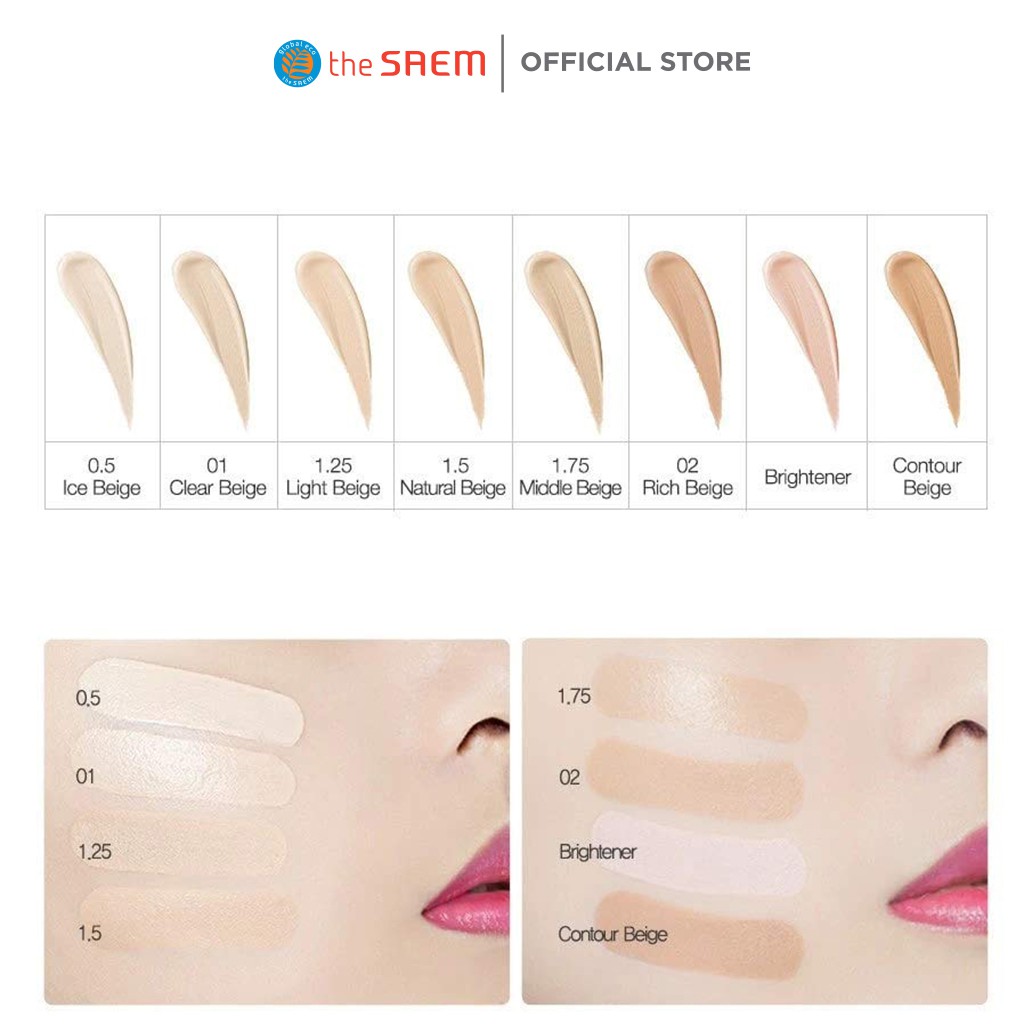 [Hàng minisize 1ml] Kem Che Khuyết Điểm The Saem Cover Perfection Tip Concealer 1.5 - M3 | BigBuy360 - bigbuy360.vn