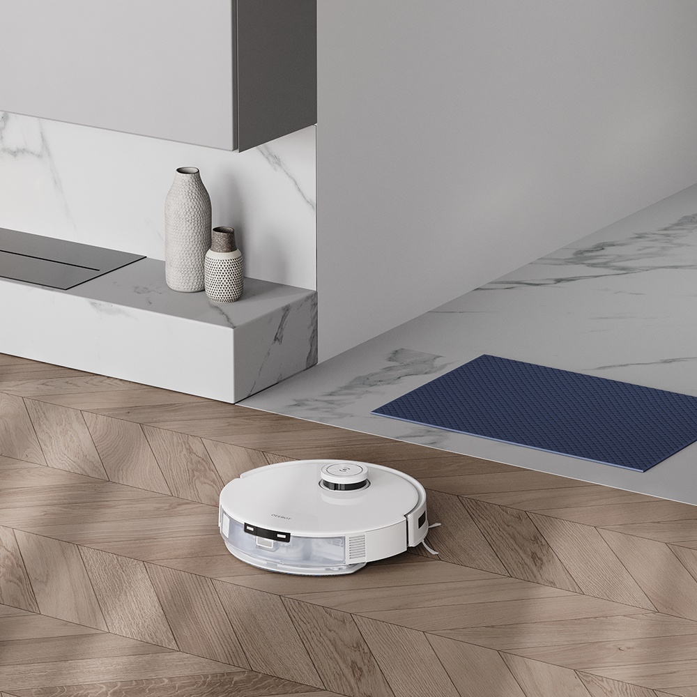 Robot hút bụi lau nhà Ecovacs Deebot T10 - Trắng Bản Quốc tế - App Tiếng Việt, hàng chính hãng full VAT