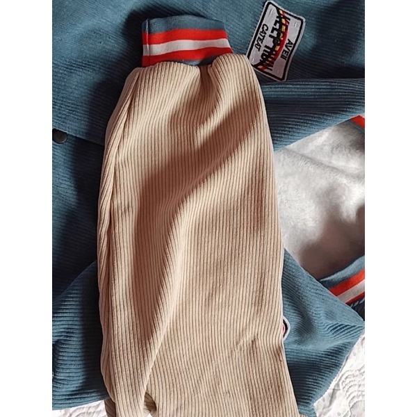 Áo khoác bomber bóng chày chất len tăm dáng unisex form rộng