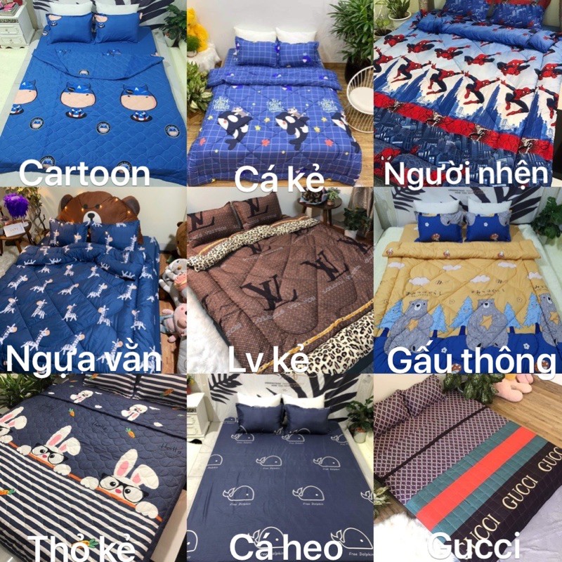 Vỏ gối ôm nhiều mẫu cotton poly