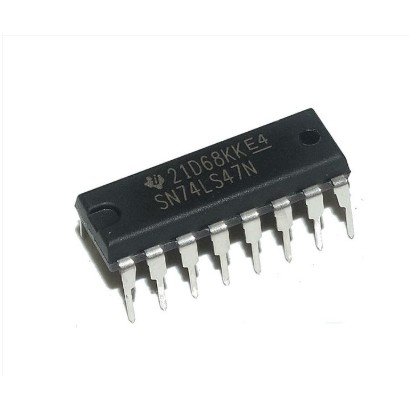 IC GIẢI MÃ BCD 74LS47 DIP16