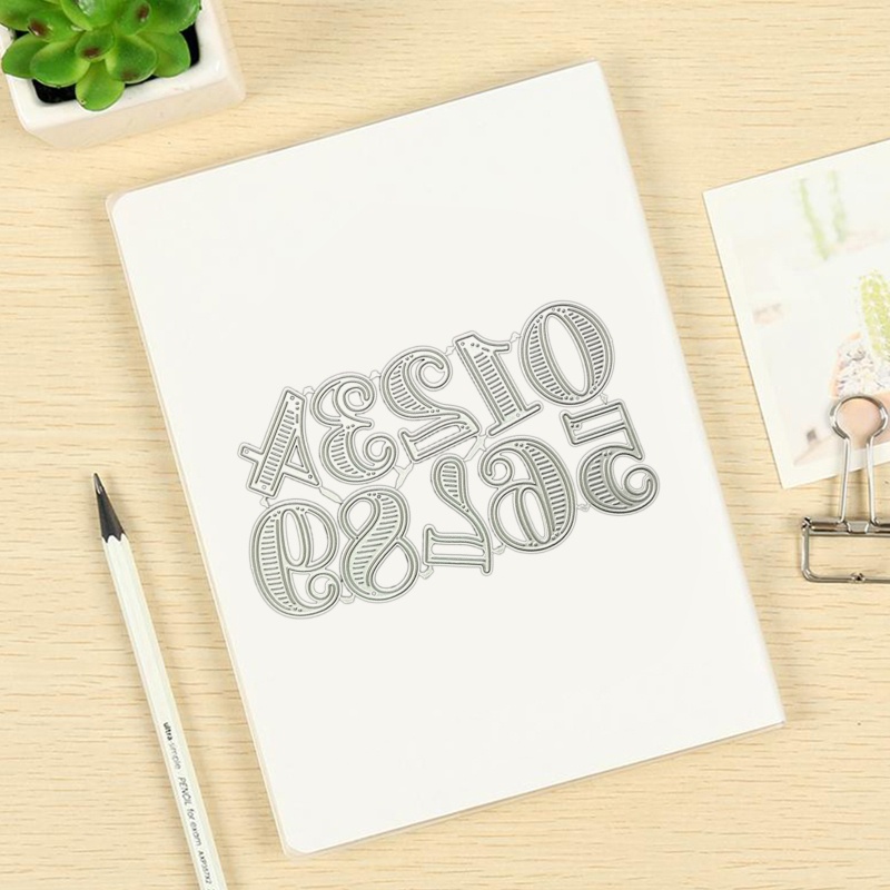 Khuôn Cắt Giấy Kim Loại Hình Chữ Số 0-9