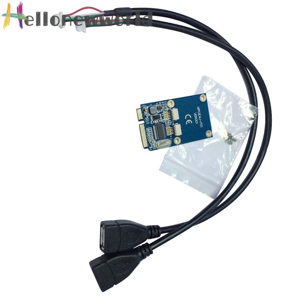 Bộ Chuyển Đổi Mini Pci-E Sang 5 Pin 2 Cổng Usb 2.0