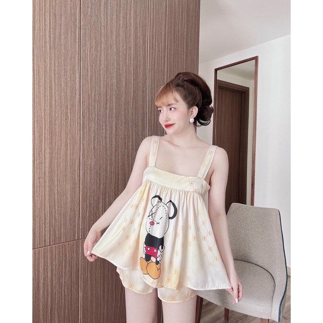 bộ 2 dây đùi hoạ tiết lụa tơ tằm