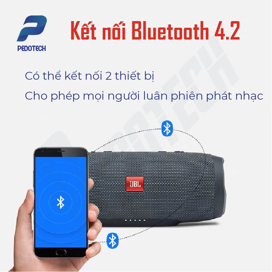 [MÃ PEDO10K5k GIẢM 10% TỐI ĐA 5K ĐƠN TỐI THỂU 500K] Loa JBL Charge 4 ÂM THANH VƯỢT TRỘI, chống thấm nước | BigBuy360 - bigbuy360.vn
