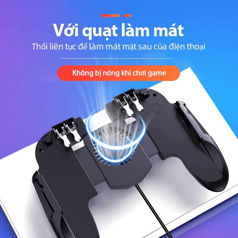 Tay cầm hỗ trợ chơi game PUBG với 6 nút điều khiển tiện dụng cho điện thoại | BigBuy360 - bigbuy360.vn