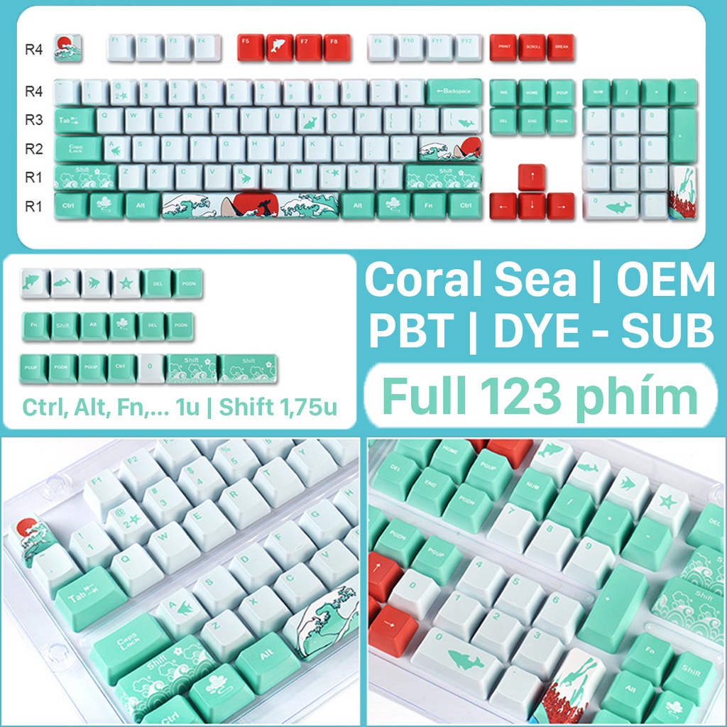Keycap nhựa PBT - hàng cao cấp