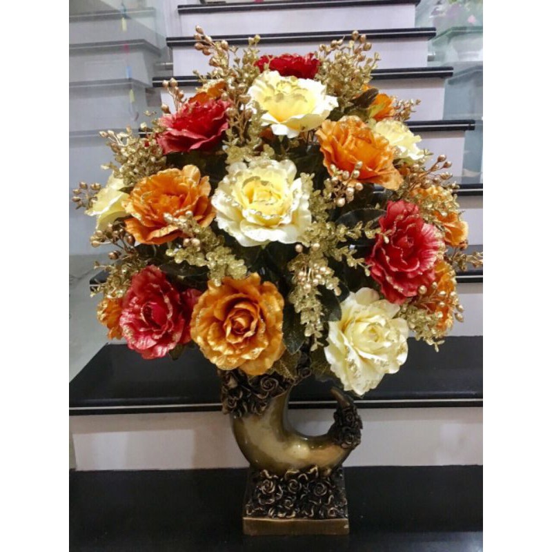 🌹Cành Hoa Hồng Nhũ Cao Cấp