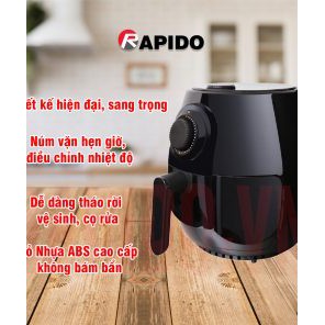 Nồi chiên không dầu Rapido RAF4.0M - hàng chính hãng bảo hành 1 năm