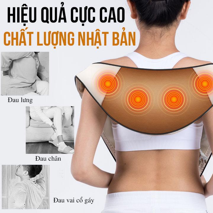 Đai Massage Vai Cổ Chống Đau Mỏi Vai Gáy Mát xa trị liệu Hiệu Quả Trông Thấy Sau 1 tuần {SIÊU SALE}