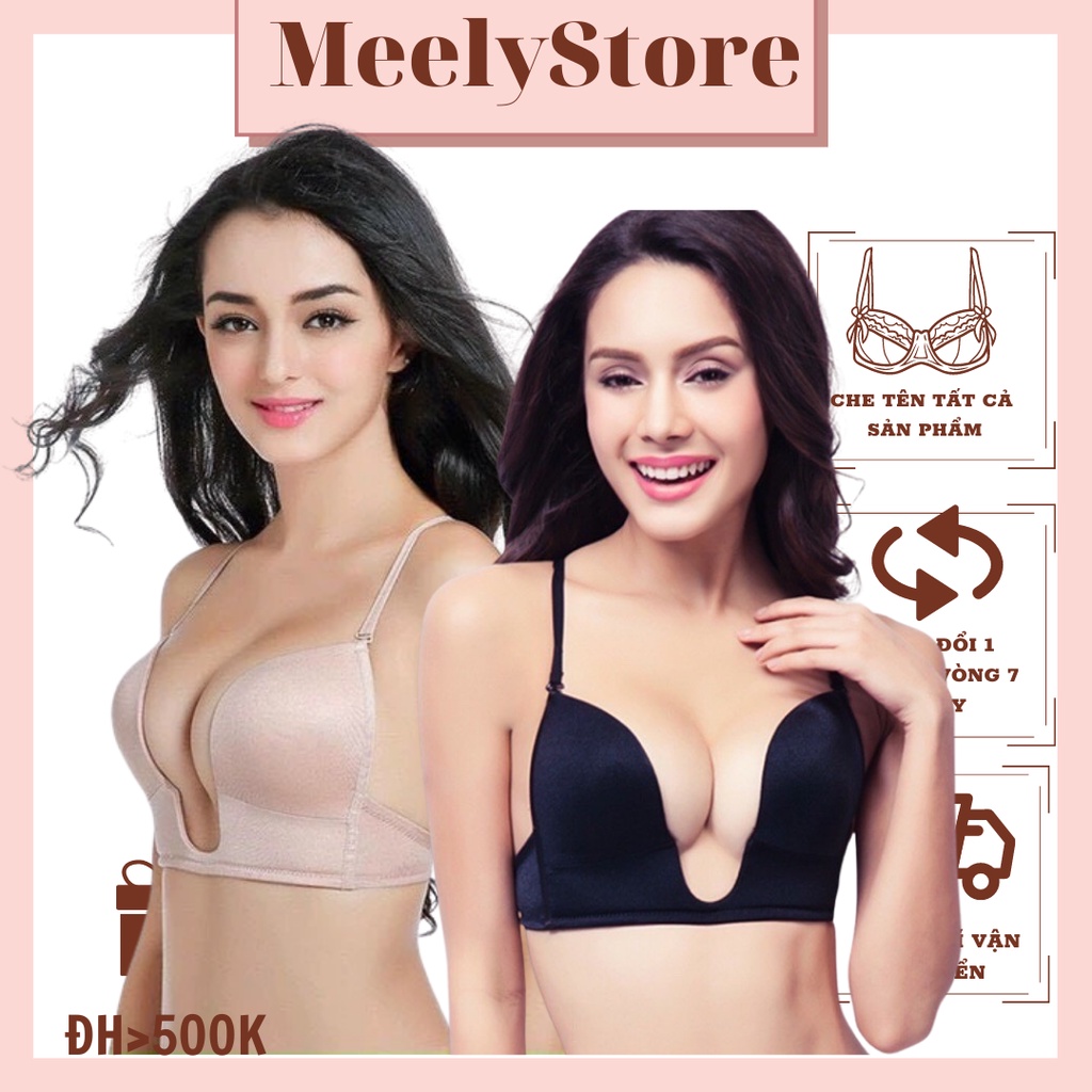 Áo Lót Nữ Chữ U Khoét Sâu Cao Cấp Không Gọng Đệm Mỏng Tạo Khe Sâu Siêu Sexy Áo Ngực Đi Tiệc Tùng - 3312