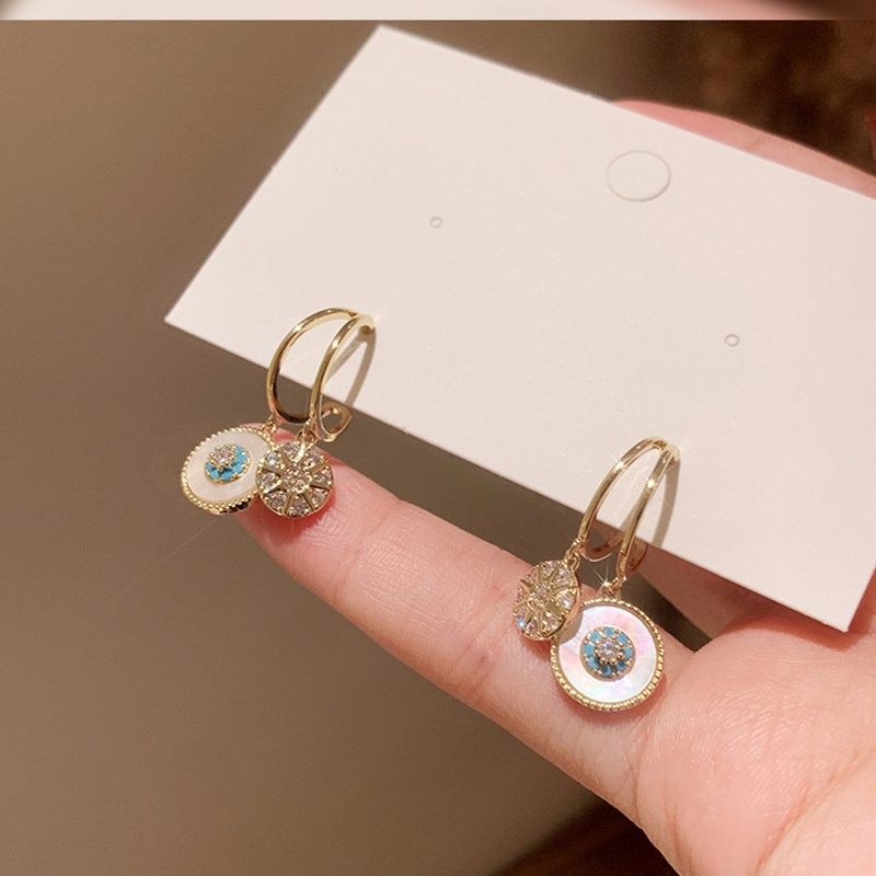 Bông Tai Mạ Bạc 925 Dáng Dài Hình Ngôi Sao Năm Cánh Phong Cách Hàn Quốc Sang Trọng Cho Nữ