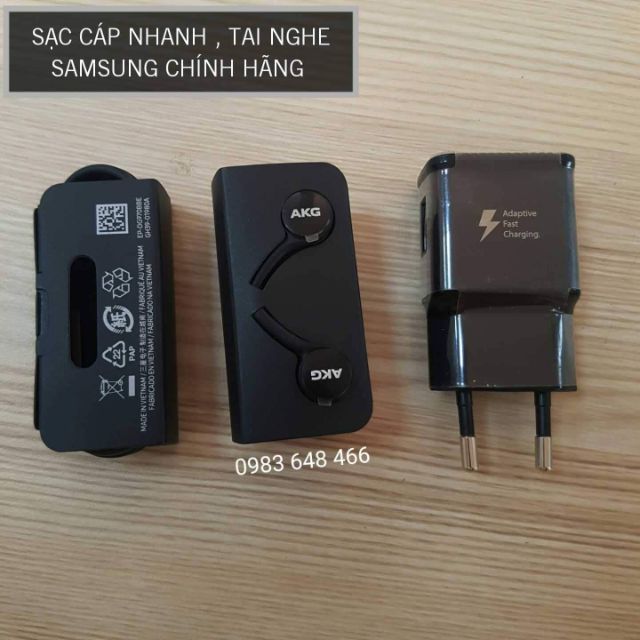 Sạc cáp nhanh chính hãng Samsung , Tai nghe AKG chính hãng