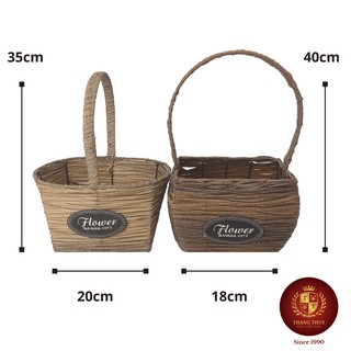 Lẵng giỏ cắm hoa hoặc đựng hoa quả