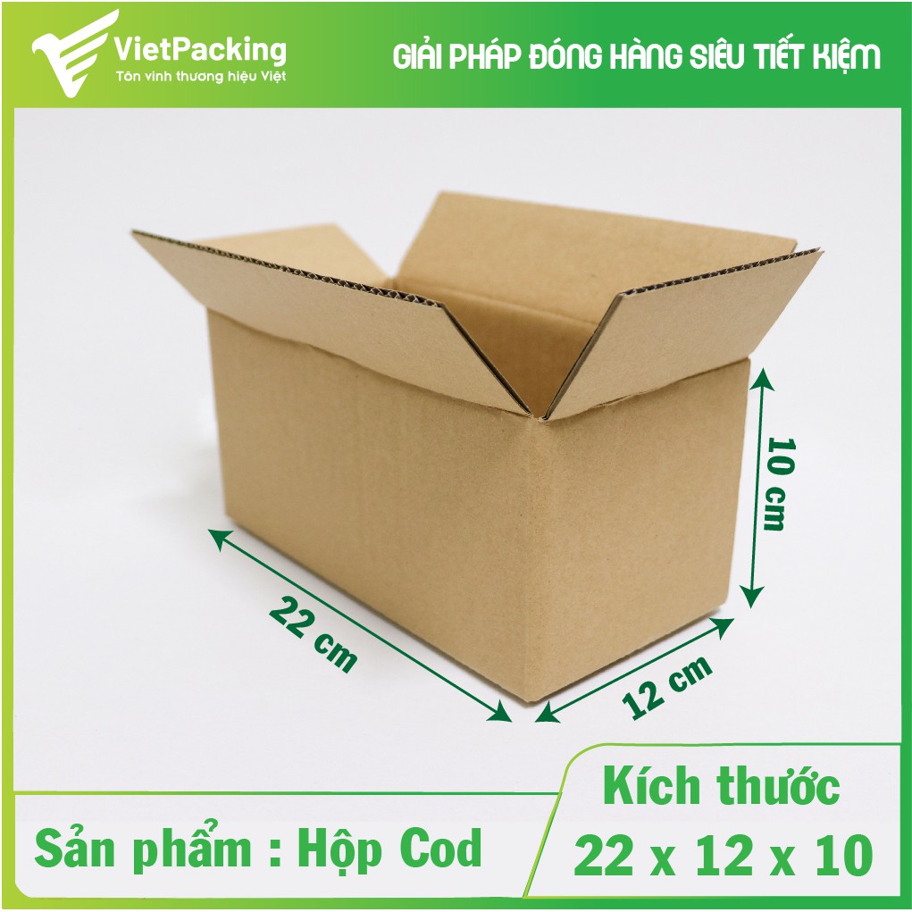 [CỰC SỐC] 25 hộp carton size 22x12x10 giấy cứng hộp đẹp