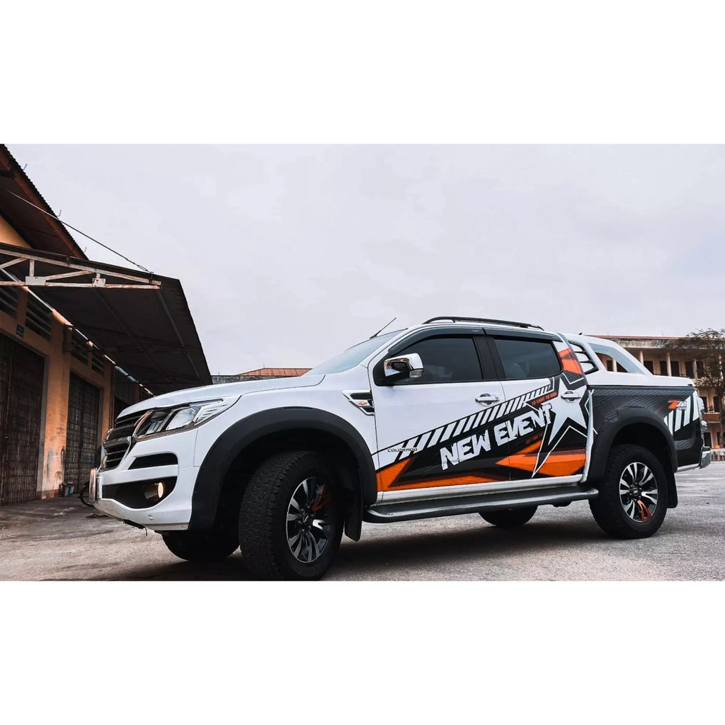 Decal tem xe Colorado Sporty - Tem sườn xe bán tải sport