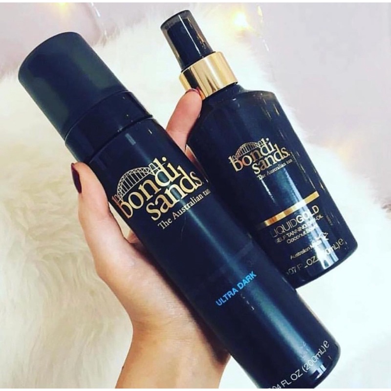 NHUỘM NÂU DA TẠM THỜI - TANNING DA NÂU BONDI SANDS MÀU ULTRA DARK - LIGHT