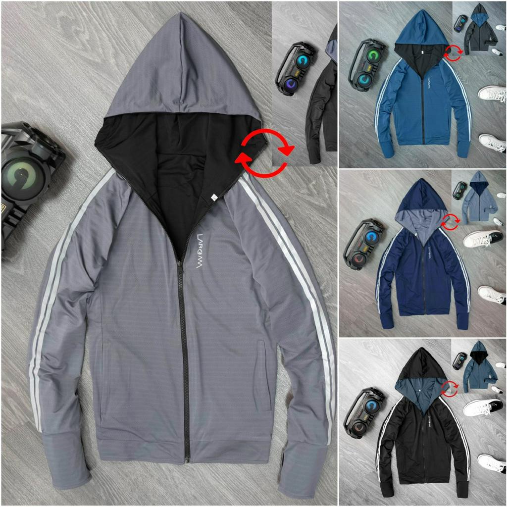 Áo chống nắng 2 lớp mặc cả 2 mặt nam nữ 2023, dày dặn cao cấp thấm hút mồ hôi, chống tia uv. REMMY