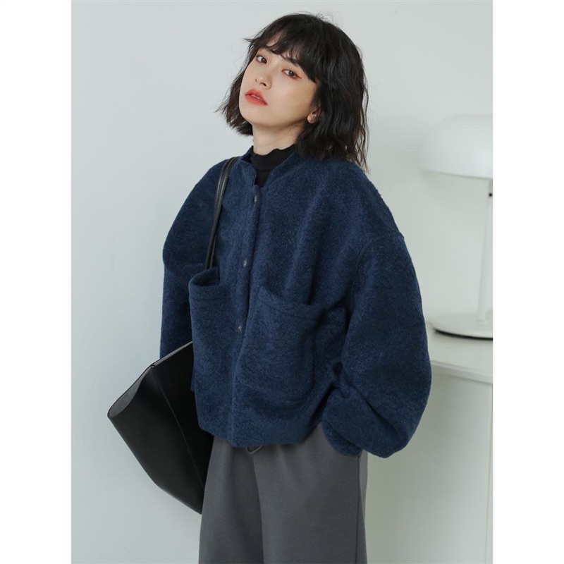 Áo khoác bomber len