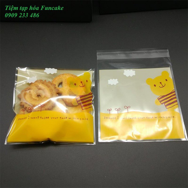 Túi đựng bánh dán mép túi nhiều mẫu