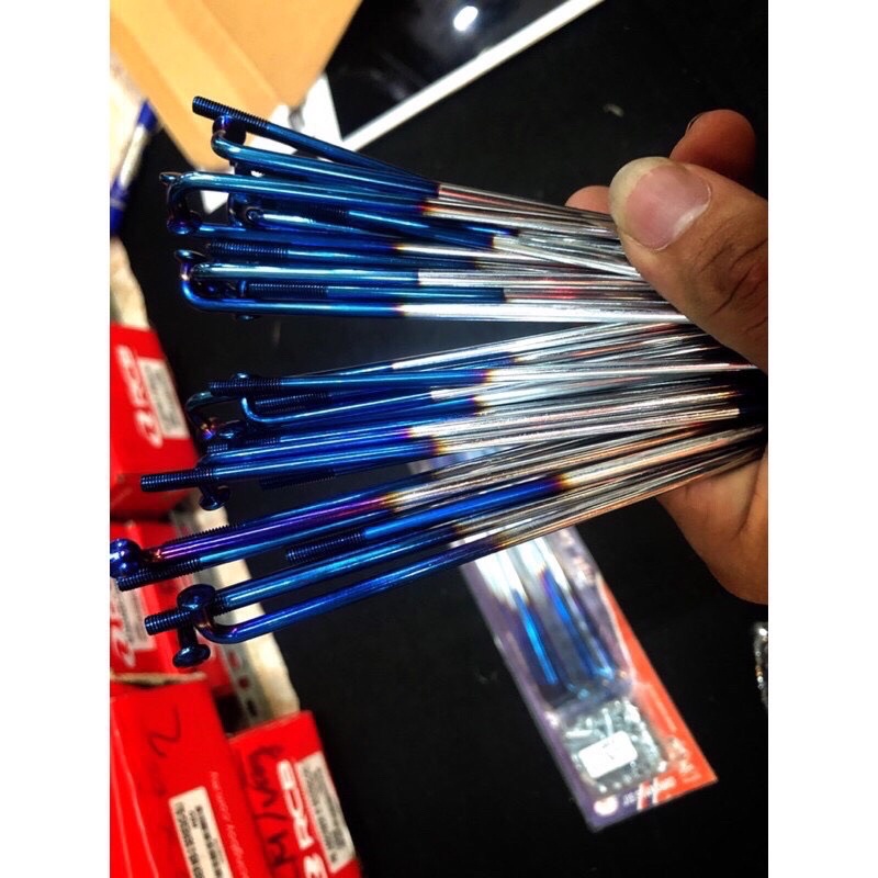 Căm Osaki 2 Màu Xanh Trắng Đủ Size 184/149/157 ( Đĩa Đùm )