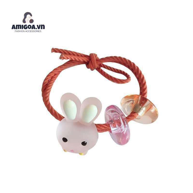 ✨✨Dây cột tóc cao su co giãn họa tiết dễ thương đơn giản phong cách Hàn Quốc dành cho trẻ em