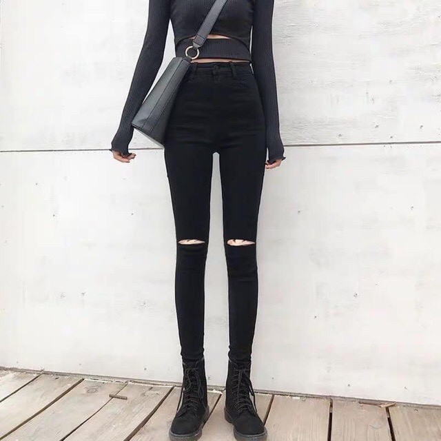 [𝐅𝐫𝐞𝐞 𝐒𝐡𝐢𝐩]Quần Jean Nữ  MunMunStore Sang Chảnh Dáng Ôm Lưng Cao Có Túi mềm mại - co giãn tốt  8610