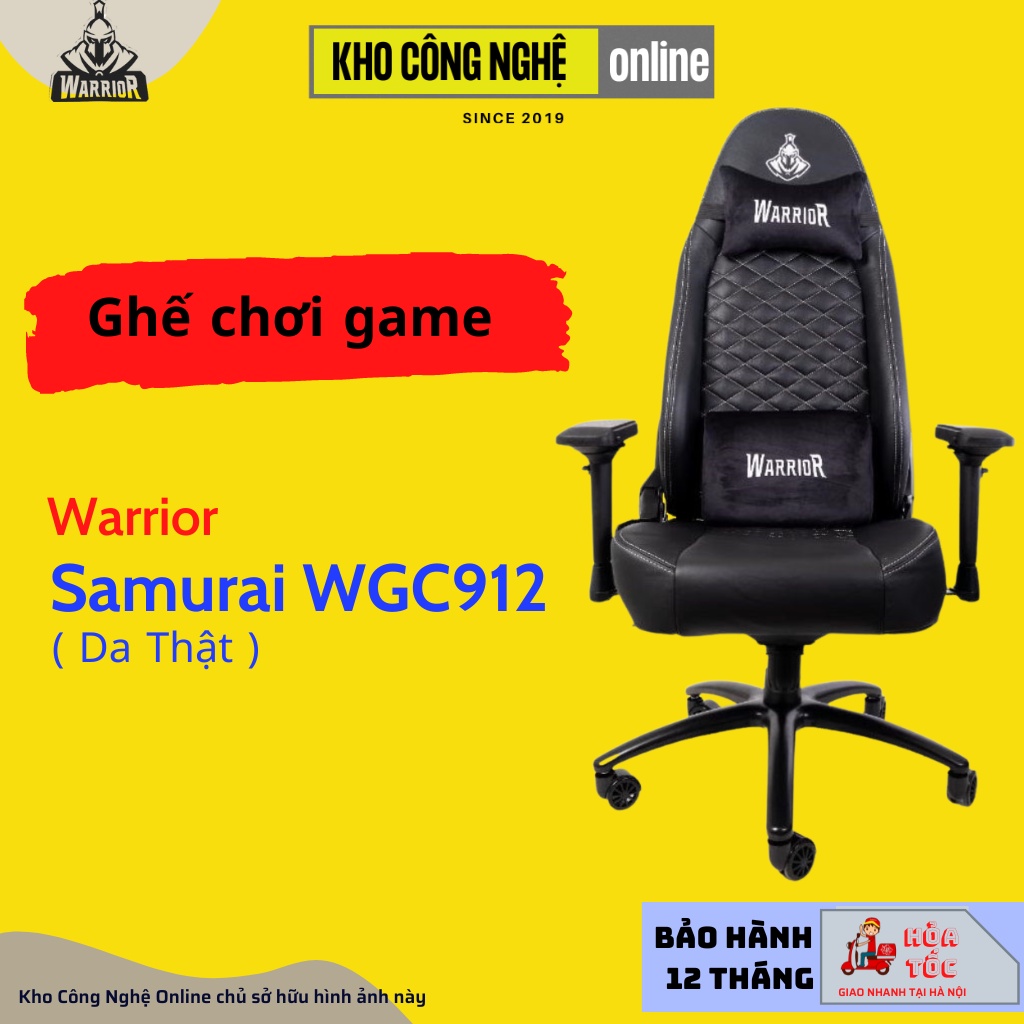 Ghế chơi game Warrior Samurai Series WGC912 (Da thật)