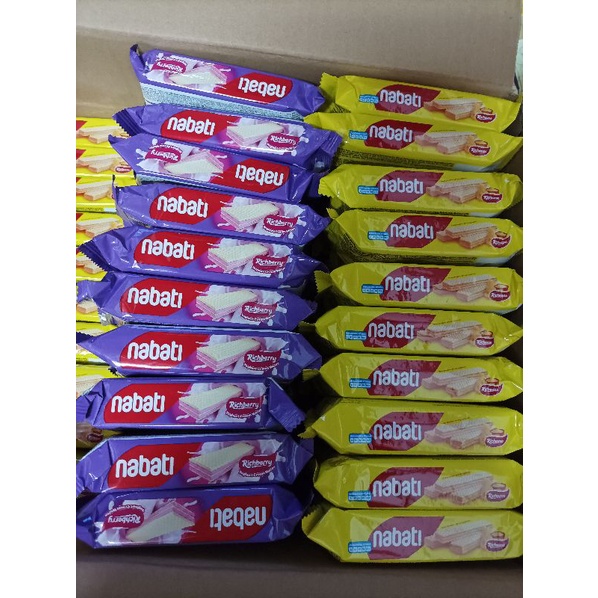 Combo 10 gói bánh Nabati 50g có 5 vị phô mai/sôcola/phômai đen/cookies&cream/phúc bồn tử