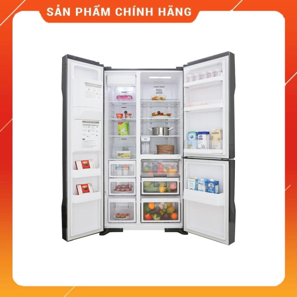 [ VẬN CHUYỂN MIỄN PHÍ KHU VỰC HÀ NỘI ] Tủ lạnh Hitachi Side by side 3 cửa màu đen R-FM800GPGV2(GBK) - [ Bmart247 ] BM