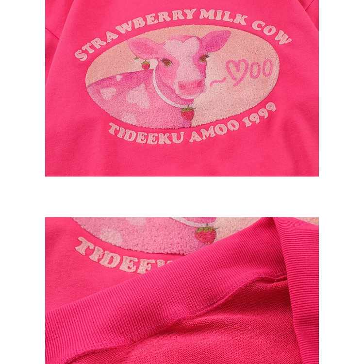 Áo Sweater dáng rộng in hình quả bơ dễ thương thời trang xuân thu cho nữ