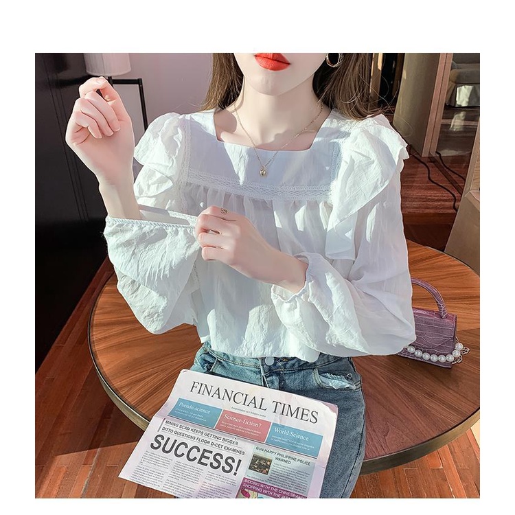 Áo Sơ Mi Voan Tay Dài Phong Cách Phương Tây Thời Trang Xuân Thu Cho Nữ 2022