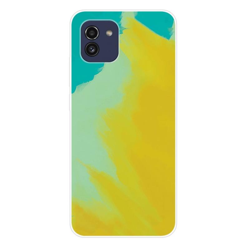 Ốp lưng dẻo silicon mềm Samsung Galaxy A03 họa tiết màu sơn loang bắt mắt