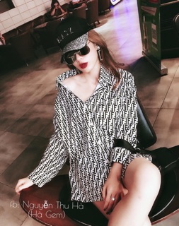 Áo sơ mi hoạ tiết
