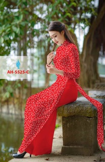 Vải áo dài hoa nhí