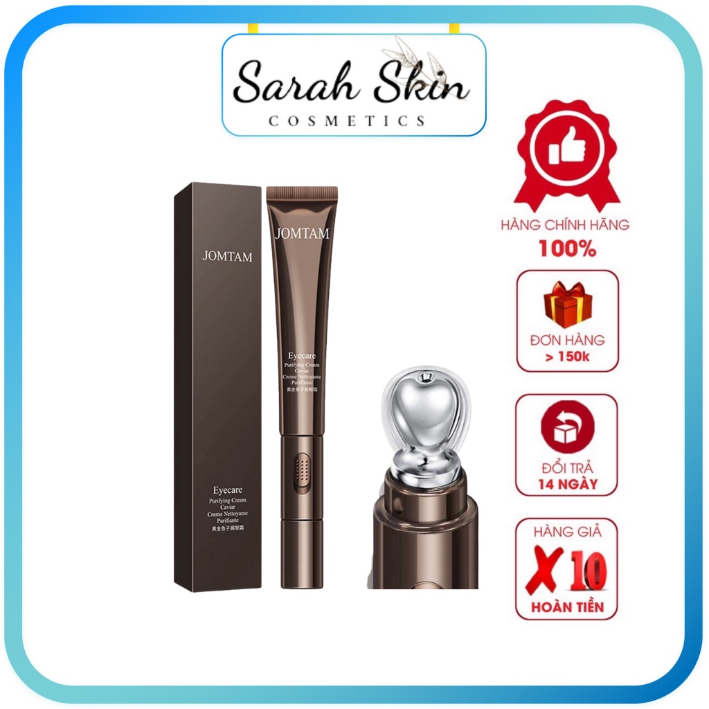 Kem dưỡng mắt tích hợp máy rung Massage JOMTAM giảm quầng thâm bọng mắt - Eyecare Electric Eye Cream