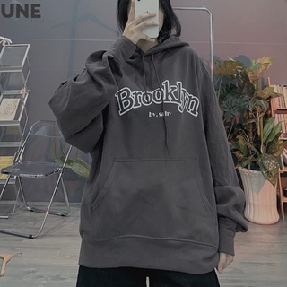 Áo khoác hoodie form rộng tay phồng màu nâu xám , áo hoodie nam nữ vải nỉ màu nâu