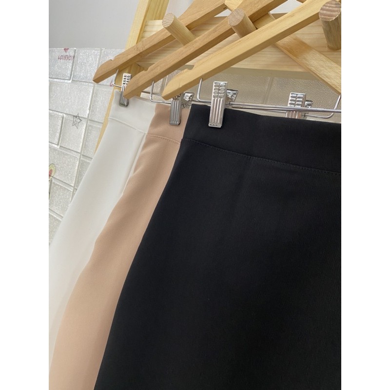 ( kèm ảnh thật) Chân váy dài ullzang- Chân váy midi - Chân váy xẻ đùi CVJ001