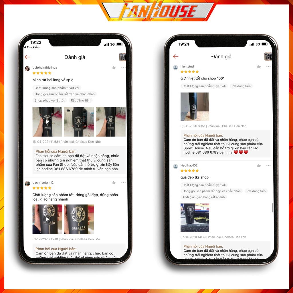 Bình giữ nhiệt Chelsea 850ml bình nước thể thao Fan House cao cấp, chất liệu inox 304 giữ nhiệt 24h nóng lạnh | BigBuy360 - bigbuy360.vn