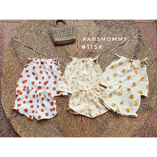 Combo set muslin và váy đũi