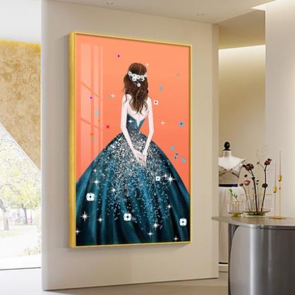 T68 Tranh treo tường trang trí quán quần áo/ Spa/ hair salon/ Phòng Khách/ Làm Việc/ Nail/ Mi Decor Tráng Gương