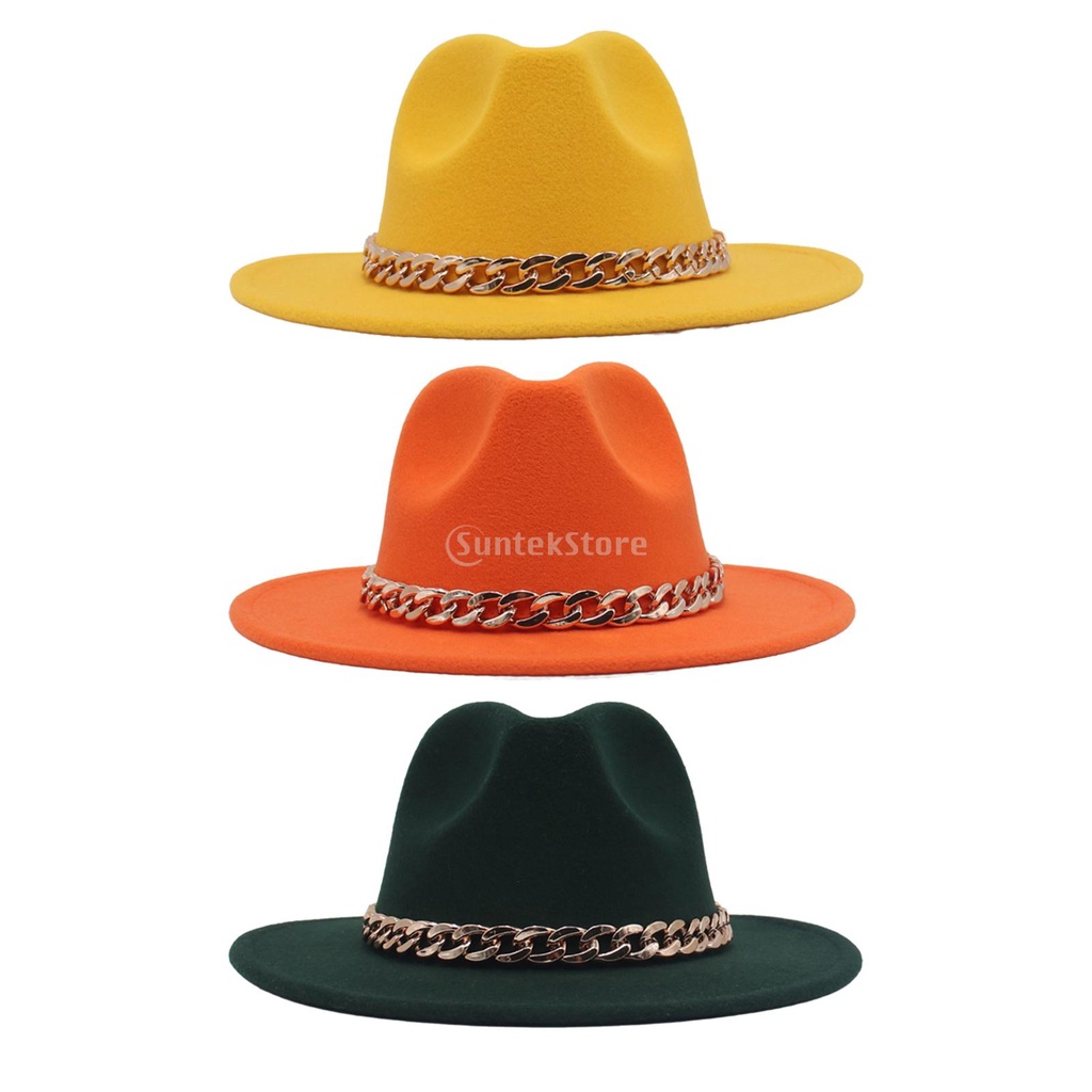 [Kloware] Mũ Fedora Dây Ruy Băng Thanh Lịch Cho Nhà Thờ Mùa Đông Ngoài Trời