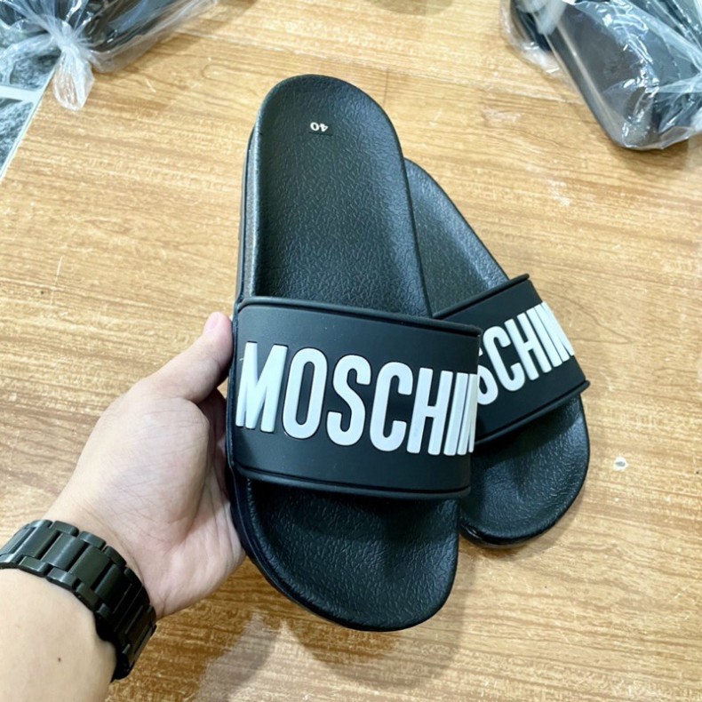 [ FREE SHIP ] [Trend] Dép nam quai ngang MOSCHINO