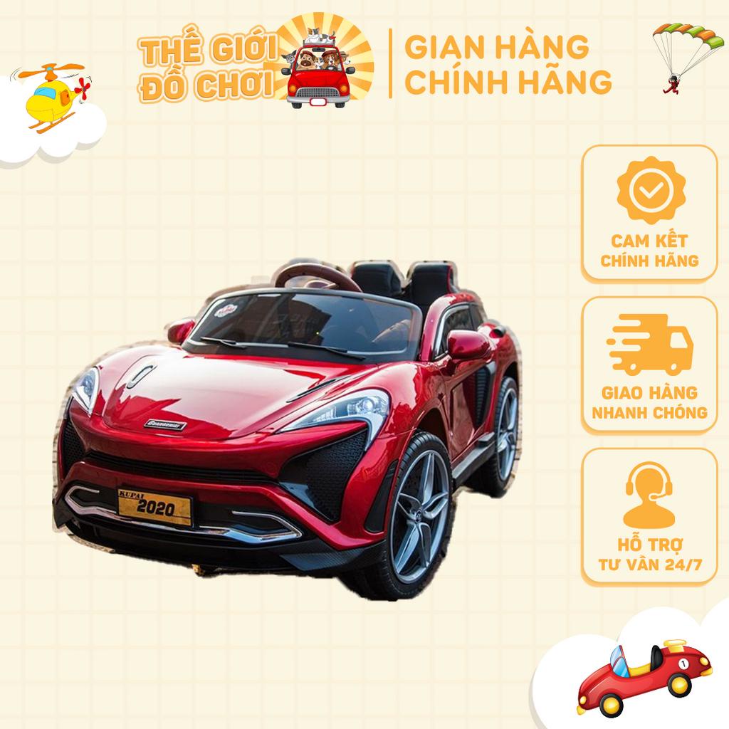 [Bảo hành 6 tháng] Xe ô tô điện trẻ em 4 động cơ mã Kupai 2020 có micro không dây đi kèm
