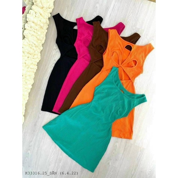 Đầm body ba lỗ dáng ôm sexy nữ tính đầm hot trend nhiều màu🧚🧚🧚LLY