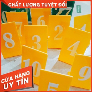 Thẻ Số Để Bàn Mica, Số thứ Tự Để Bàn Cafe In Logo Theo Yêu Cầu