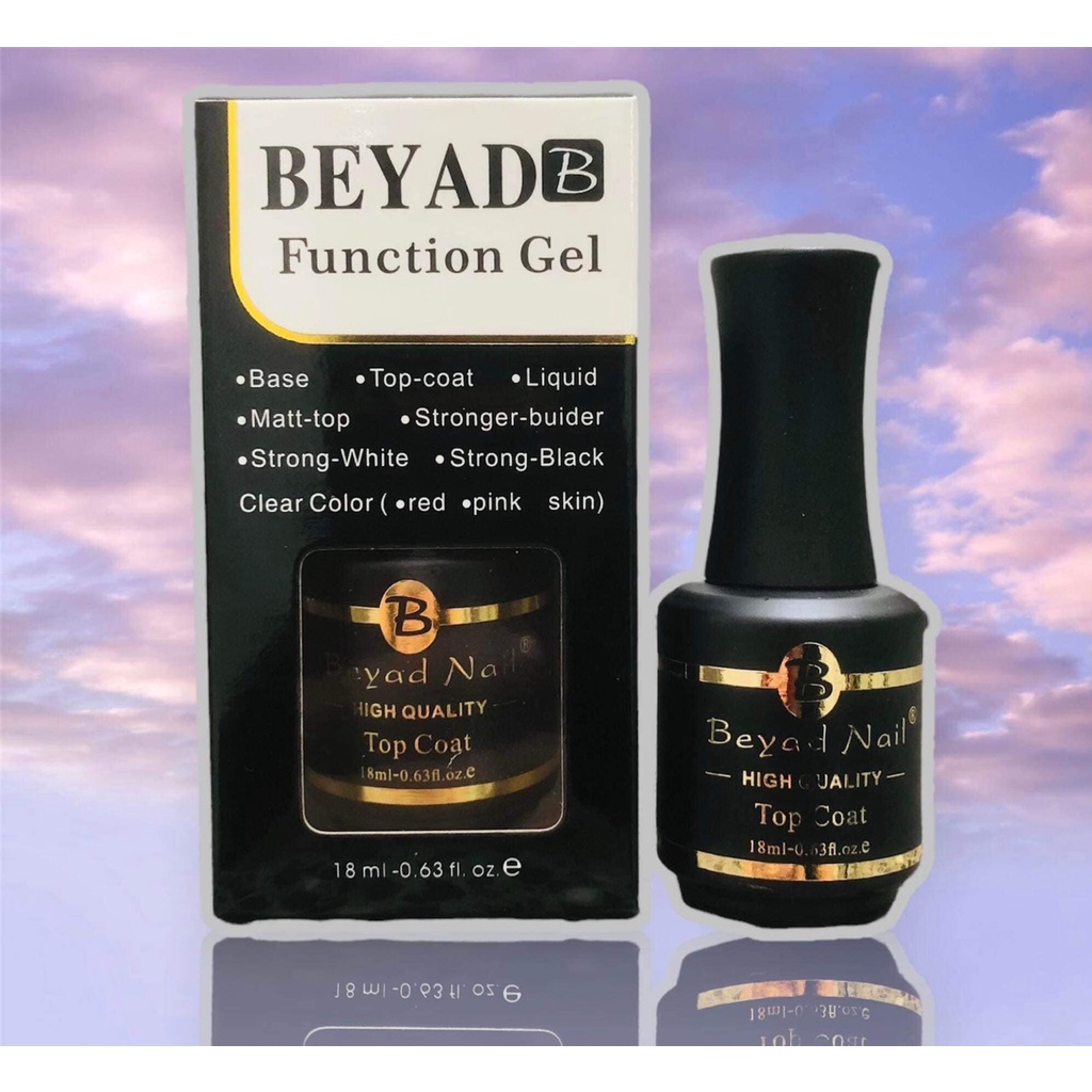 Base top Beyad - liên kết và top phủ rất bền và bóng 18ml - Sushi nail mi